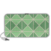 Motif vert de rayures haut-parleurs mp3