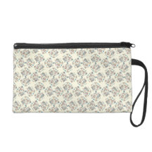 Motif vintage floral sac à main avec dragonne
