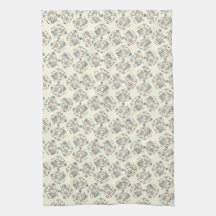 Motif vintage floral spécial serviette pour les mains