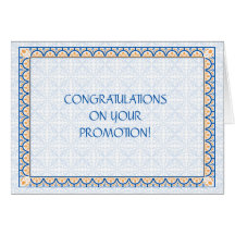 Motifs et carte de félicitation de promotion des f