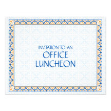 Motifs et invitation de déjeuner de bureau des fro