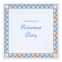 Motifs et invitation de partie de retraite des fro