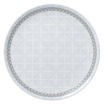 Motifs et plat des frontières 2 assiettes pour soirée