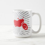 Moto : Profil d'ensemble : Tasse de café faite sur