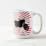 Moto : Profil d'ensemble : Tasse de café faite sur