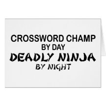 Mots croisé Ninja mortel par nuit Carte De Vœux
