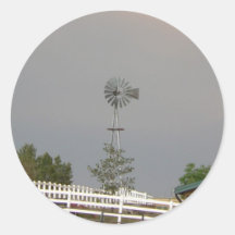 Moulin à vent et blanc autocollants