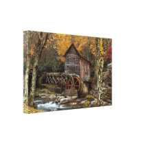Moulin de blé à moudre de crique de clairière toile tendue sur châssis