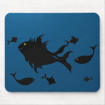 Mousepad bleu profond tapis de souris