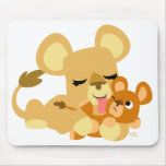 Mousepad de Bath du lion de bébé tapis de souris