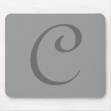 Mousepad de monogramme de "C" Tapis De Souris