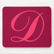 Mousepad de monogramme de "D" Tapis De Souris