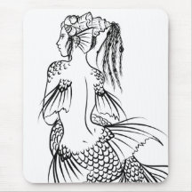 Mousepad de sirène tapis de souris