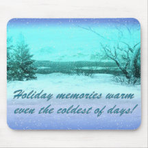 mousepad de souvenirs d'hiver tapis de souris