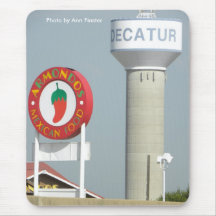 Mousepad/Decatur, le Texas/Watertower Tapis De Souris