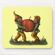 mousepad d'imaginaire de gnomes de pomme tapis de souris