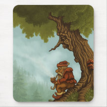 mousepad heureux d'imaginaire d'arbre tapis de souris