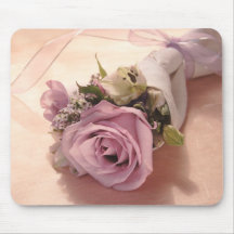 mousepad mélangé pâle de bouquet de fleur tapis de souris