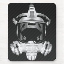 mousepad/tapis de souris de gasmask parfait pour d