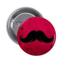 Moustache de moustache sur l'arrière - plan grunge badges