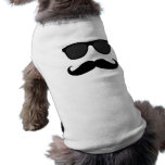 Moustache et cadeau noirs d'humeur de lunettes de  vêtement pour chien