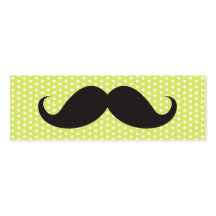Moustache noire d'amusement sur le motif de point  cartes de visite professionnelles