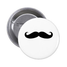 Moustache noire ou moustache noire pour des cadeau pin's avec agrafe