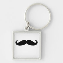 Moustache noire ou moustache noire pour des cadeau porte-clef