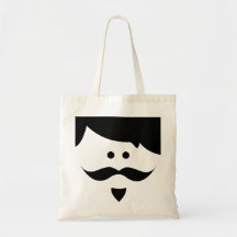 moustache sacs de toile