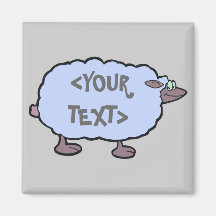 Moutons bleus, <YOUR TEXT> Aimants