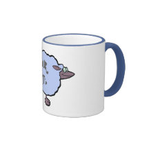 Moutons bleus, <YOUR TEXT> Tasse
