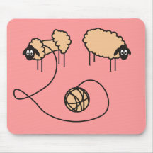 Moutons drôles Mousepad Tapis De Souris