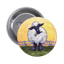 Moutons mignons badge