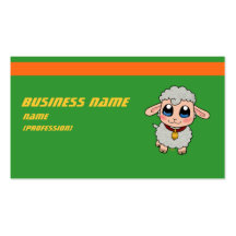 Moutons mignons carte de visite