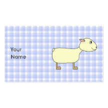 Moutons sur le contrôle bleu cartes de visite professionnelles