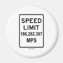 MPS van de maximum snelheid 186,282.397 (Snelheid  Magneet
