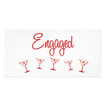 MultiMartini-Engager-Rouge Photocartes Personnalisées