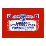 Munsterlander plus brut Vorstehhund Carte De Vœux