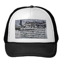 Mur des crânes à maire de Templo, Mexico Casquettes