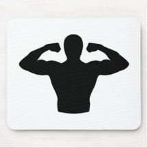 Muscles de culturisme tapis de souris