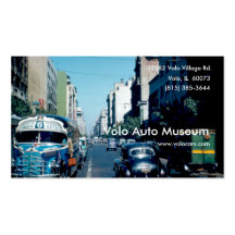 Musée automatique vintage modèles de cartes de visite