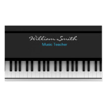 Music Teacher Tarjetas De Visita