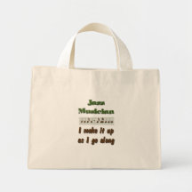 Musicien de jazz sacs de toile