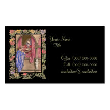 Musicien et Madame de cour Modèles De Cartes De Visite