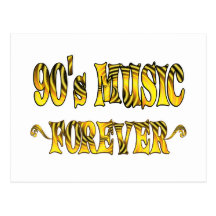 musique 90s pour toujours cartes postales