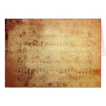 Musique antique carte de vœux