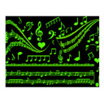 Musique et moi, dans Green_ Cartes Postales