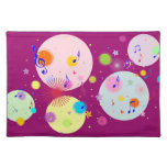 Musique (fleurs, coeurs et points 2) set de table