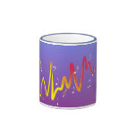 Musique (or, jaune, rouge 2) tasse