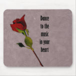 Musique rose à votre coeur tapis de souris